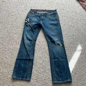 Rock revival men’s jeans